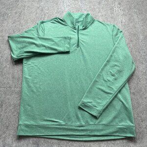 Onward Reserve 1/4 Zip Pullover Men 2XL XXL Green Performance Stretch Mock Neck